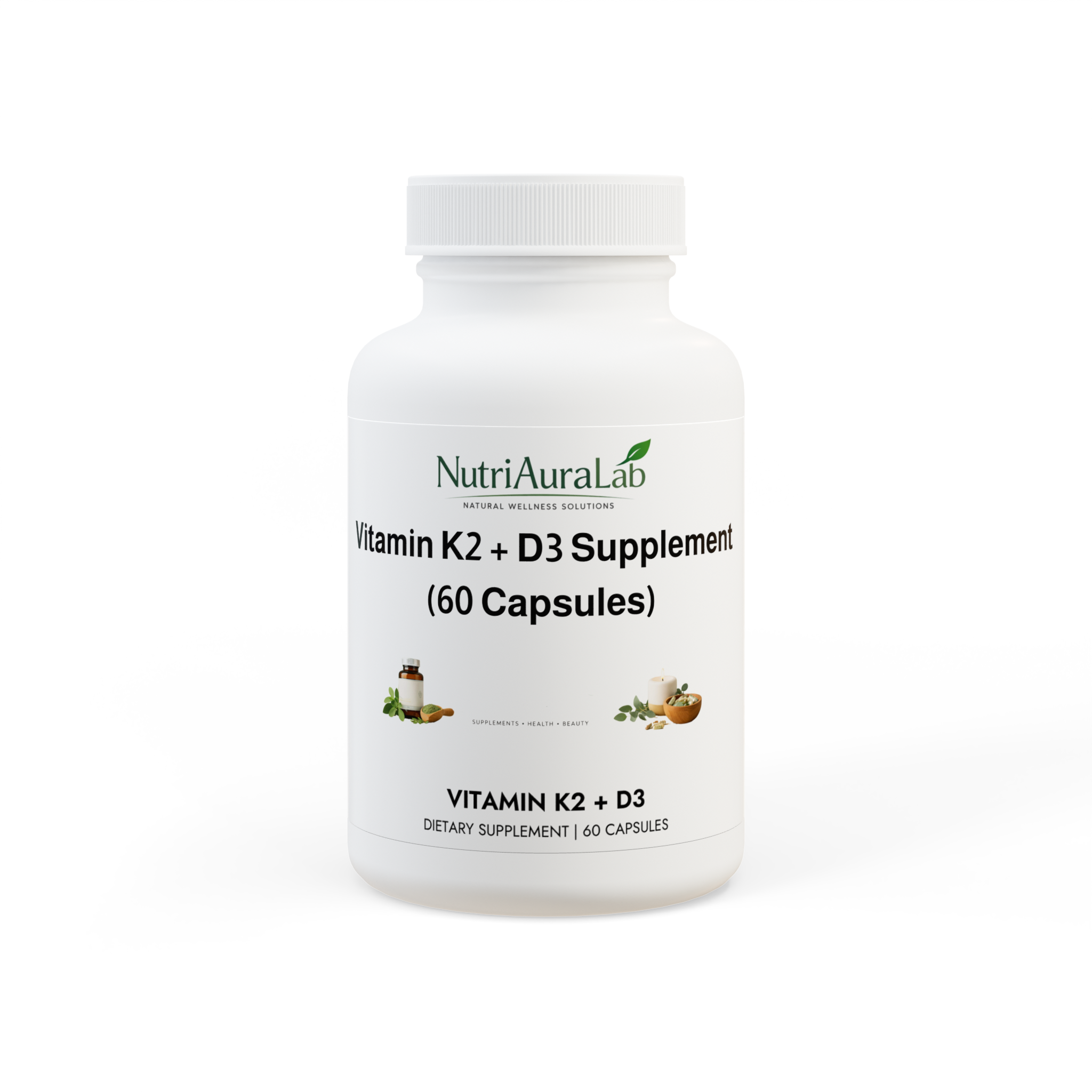 Vitamin K2 + D3 Supplement (60 Capsules) - Image 3
